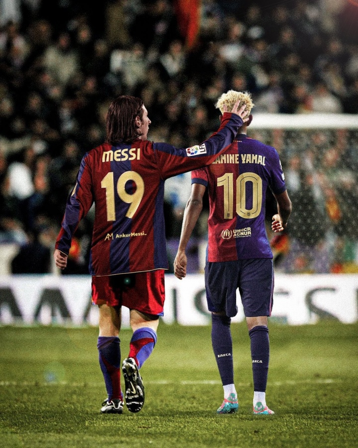 雅马尔接管了巴塞罗那的第10号:梅西 罗纳尔多 里瓦尔多 马拉多纳. 雅马尔接管了巴塞罗那的第10号:梅西 罗纳尔多 里瓦尔多 马拉多纳.